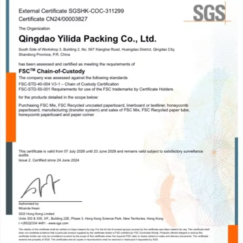 Qingdao Yilida Packaging သည် FSC Supply နှင့် Demand Chain Management System ဆိုင်ရာ အထူးသင်တန်းကို ပြုလုပ်ခဲ့ပါသည်။